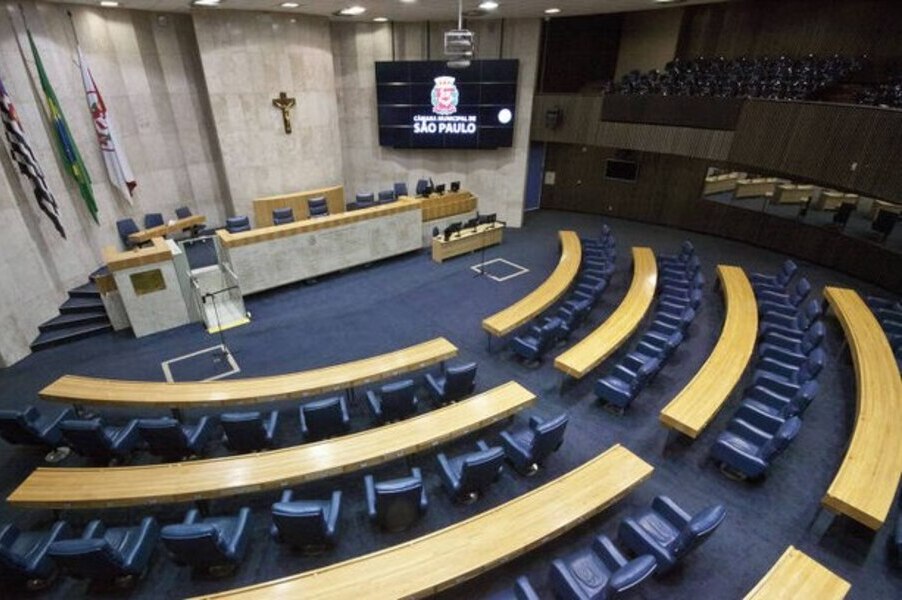 Foto do Plenário da Câmara Municipal de São Paulo vaizo
