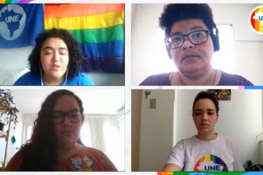 Encontro LGBTQ da UNE virtual