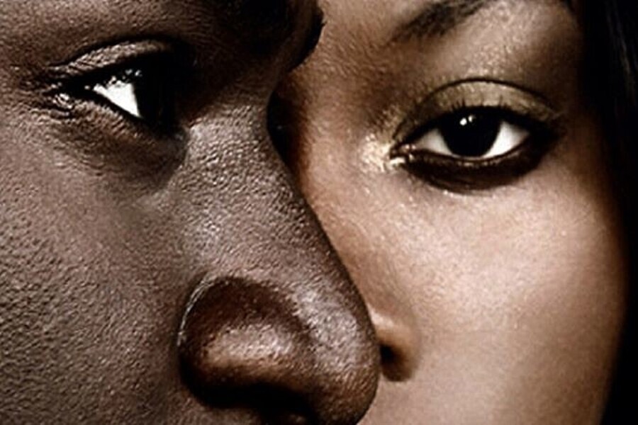 Foto montagem de um homem e uma mulher negros
