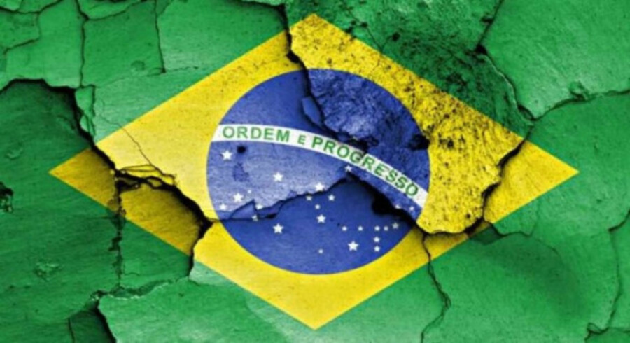 Imagem da bandeira brasileira detonada