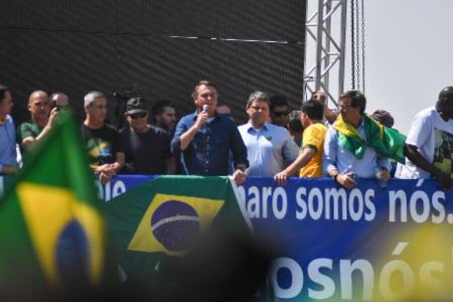Bolsonaro fala no ato de 7 de Setembro em Brasília