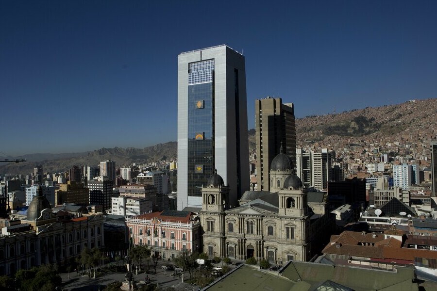 Foto do novo prédio do Palácio Presidencial da Bolívia