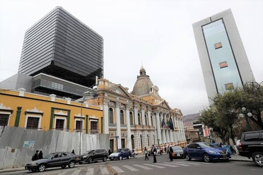 Foto do novo prédio da Assembleia Legislativa da Bolívia