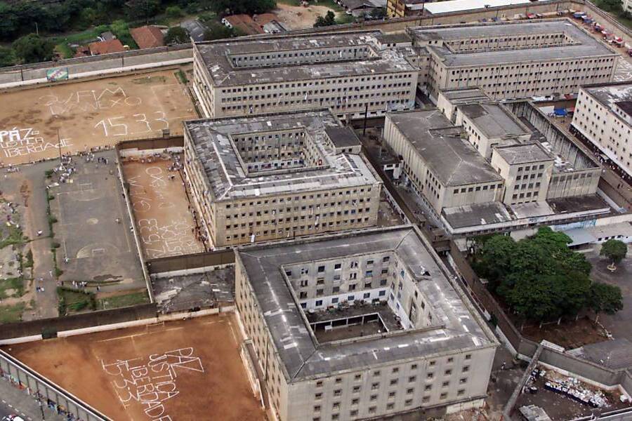 Imagem aérea do complexo do Carandiru